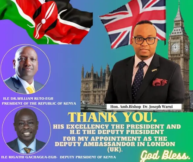 Pulpit to Diplomacy: Bishop Joseph Warui, Deputy Head of Mission in London